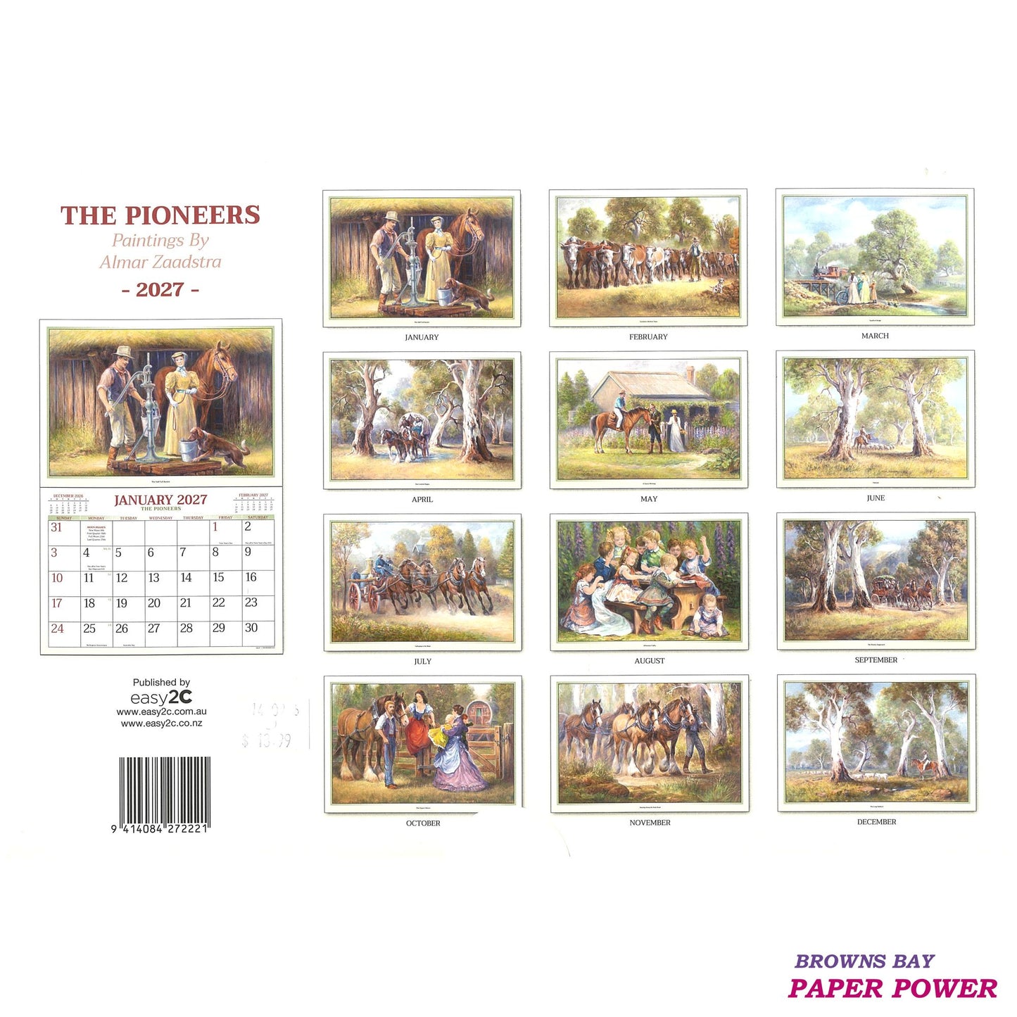 The Pioneers - 2027 Wall Calendar
