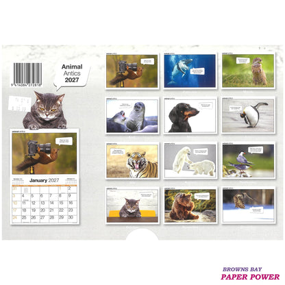 Animal Antics! - 2027 Wall Calendar