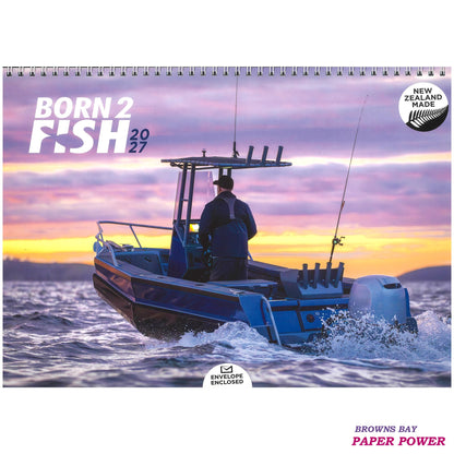 Born 2 Fish - 2027 Wall Calendar / Top Spiral Bound