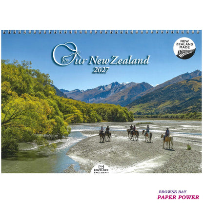 Our New Zealand - 2027 Wall Calendar / Top Spiral Bound