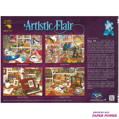 Jigsaw Puzzle 1000 Pcs Quilt & Sew  - Artistic Flair