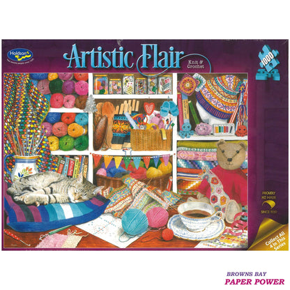 Jigsaw Puzzle 1000 Pcs Knit & Crochet - Artistic Flair