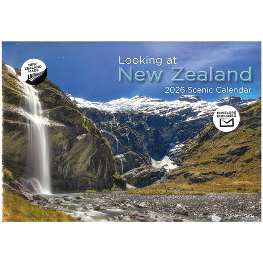 2026 Wall Calendar Looking at New Zealand