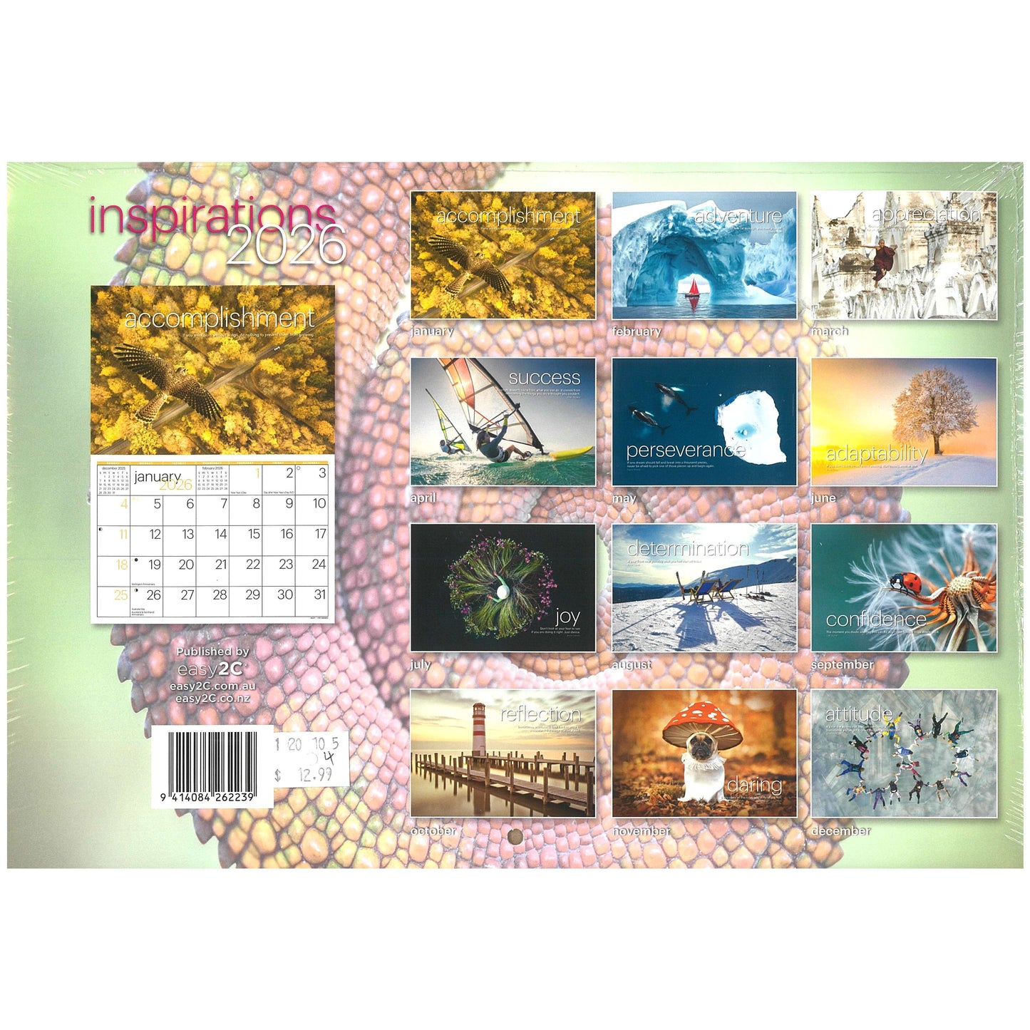 2026 Wall Calendar New Zealand Inspirations