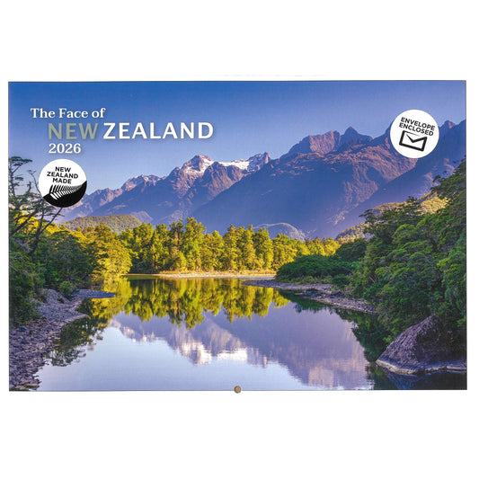 2026 Wall Calendar New Zealand Face