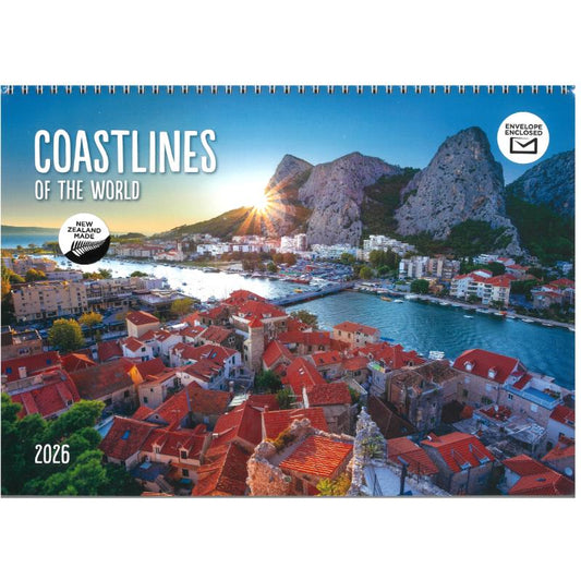 2026 Wall Calendar New Zealand Coastlines Of The World