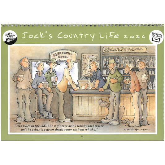2026 Wall Calendar New Zealand Jock's Country Life