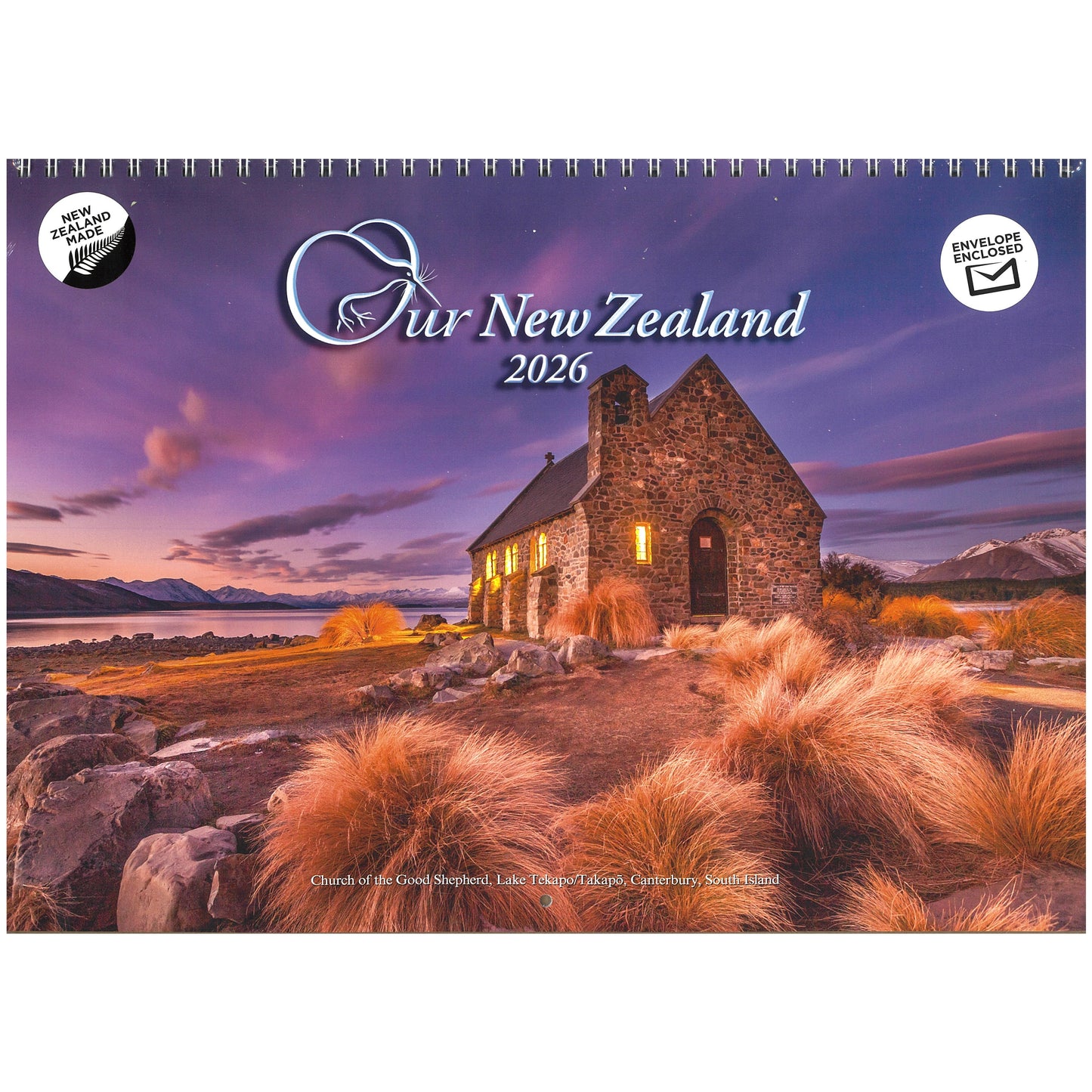 2026 Wall Calendar Our New Zealand Spiral