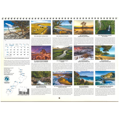 2026 Wall Calendar Our New Zealand Spiral