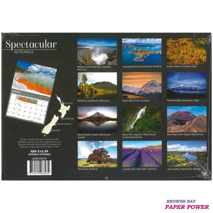 2027 Wall Calendar - Spectacular Aotearoa