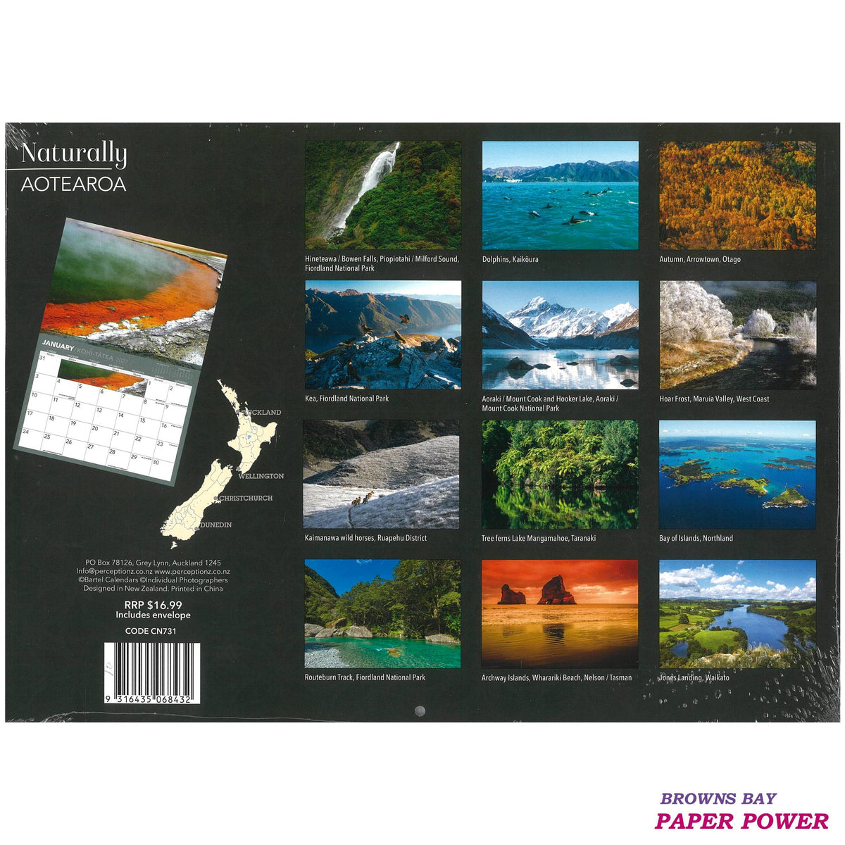 2027 Wall Calendar - Naturally Aotearoa
