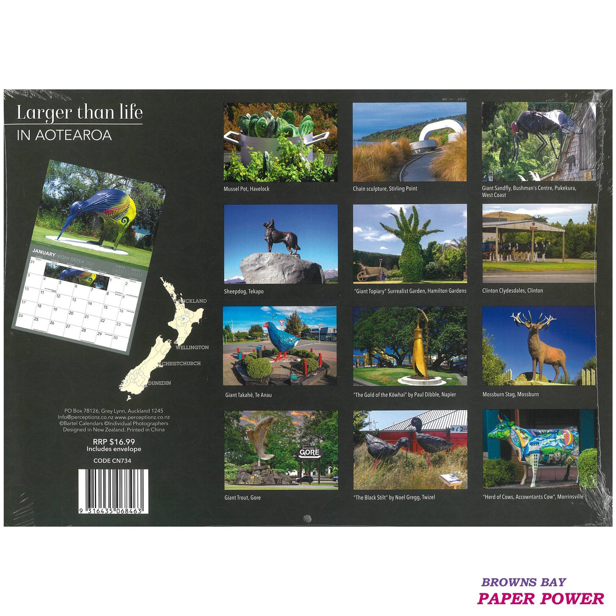 2027 Wall Calendar - Larger Than Life In Aotearoa