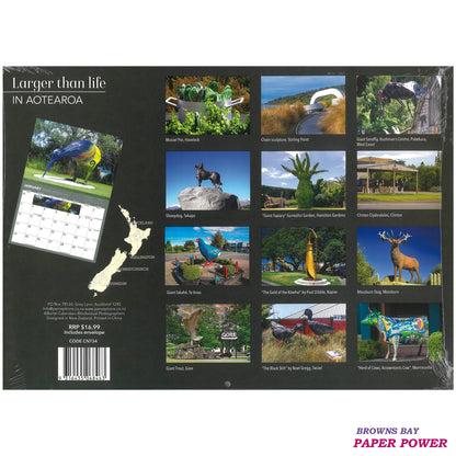 2027 Wall Calendar - Larger Than Life In Aotearoa