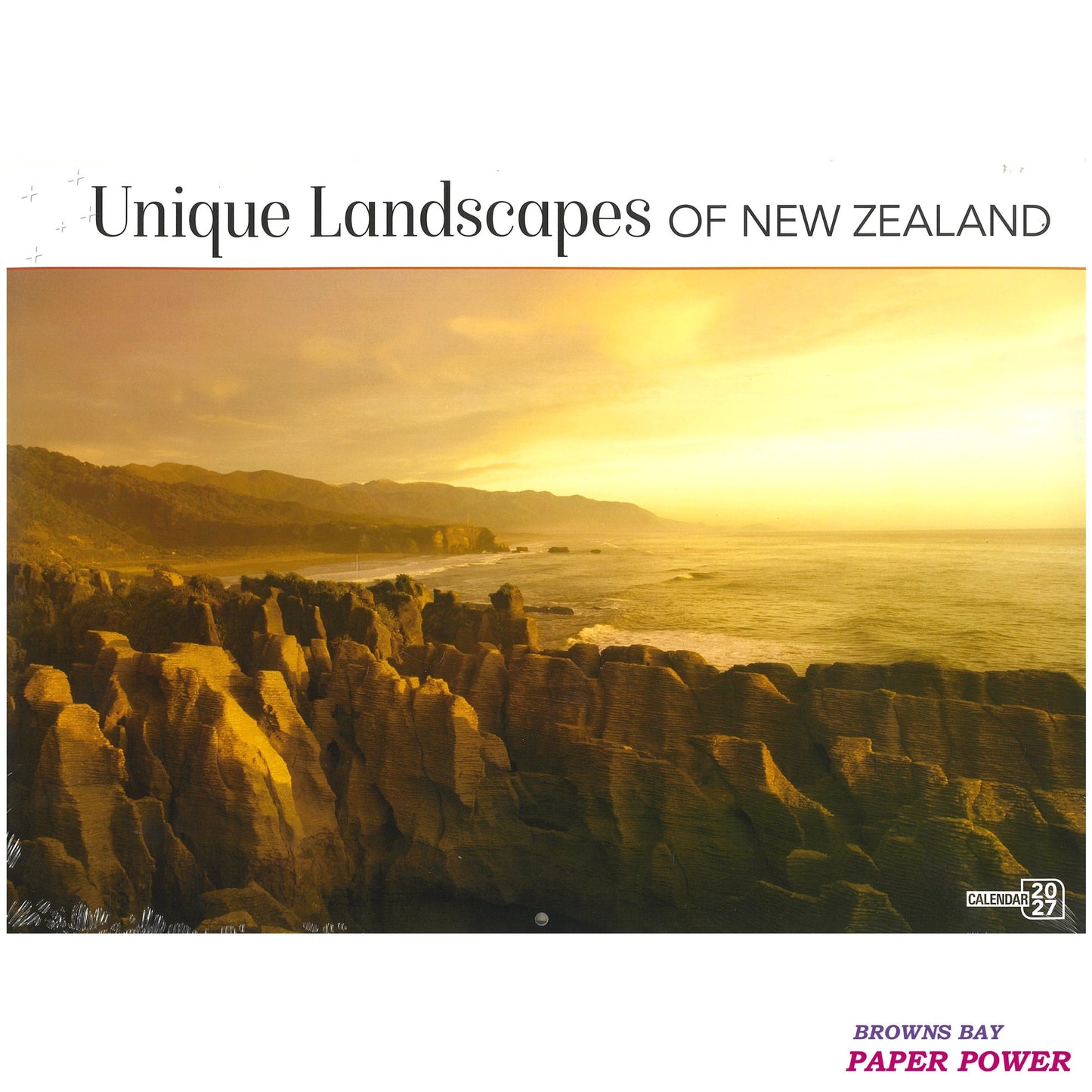 2027 Wall Calendar - Unique Landscapes Of New Zealand