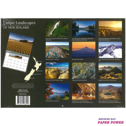 2027 Wall Calendar - Unique Landscapes Of New Zealand