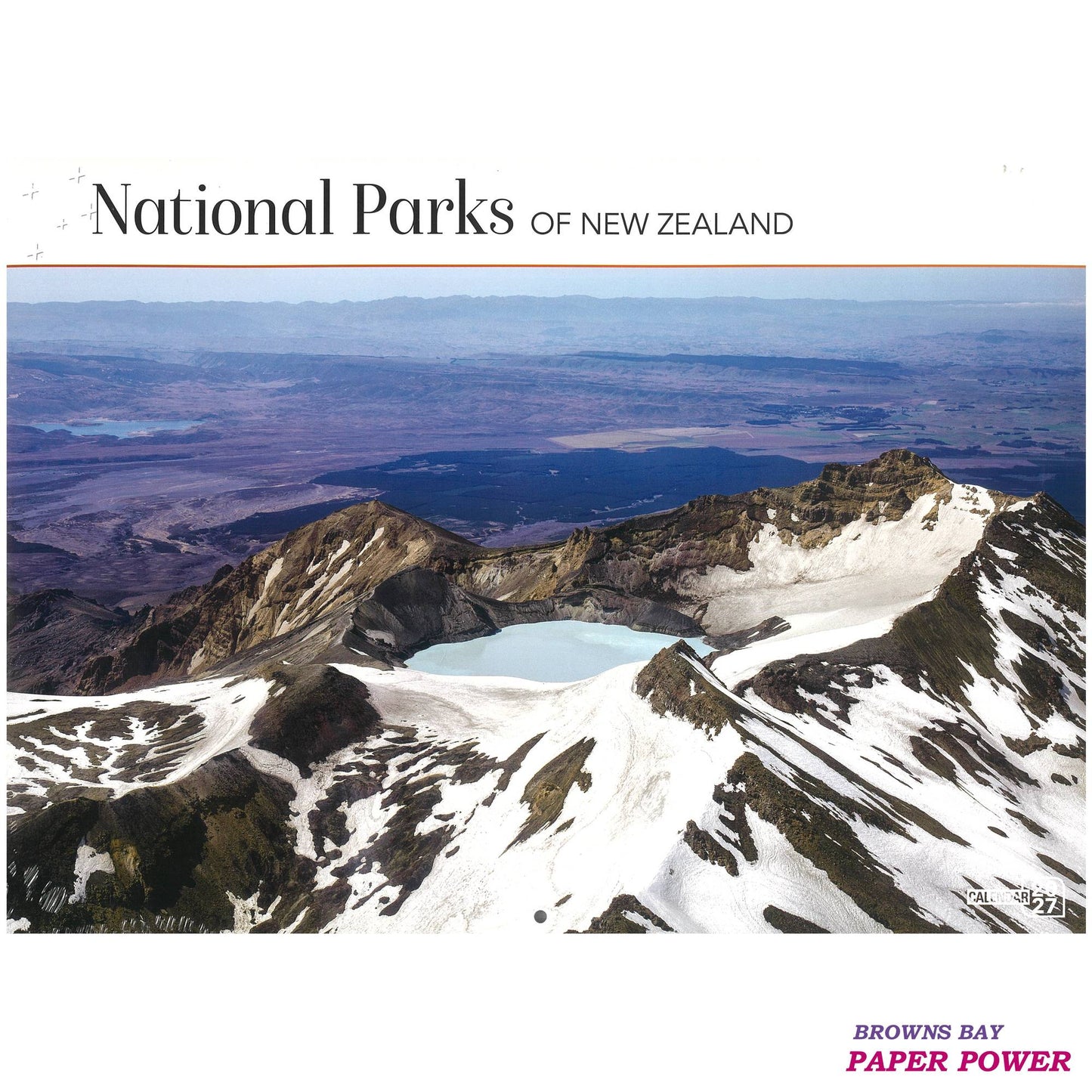 2027 Wall Calendar - National Parks Of New Zealand
