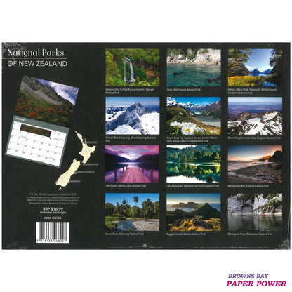2027 Wall Calendar - National Parks Of New Zealand