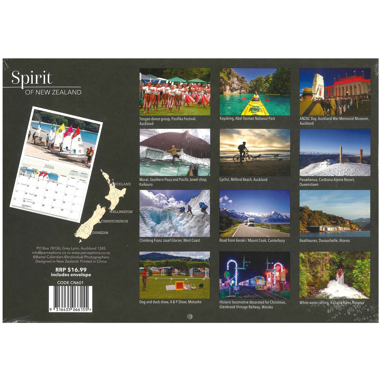 2026 Wall Calendar - Spirit Of New Zealand