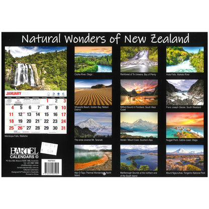 2026 Wall Calendar - Natural Wonders Of New Zealand