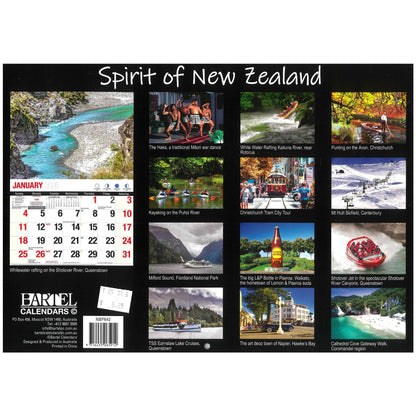 2026 Wall Calendar - Spirit Of New Zealand