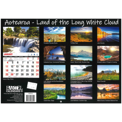 2026 Wall Calendar - Aotearoa Land Of The Long White Cloud