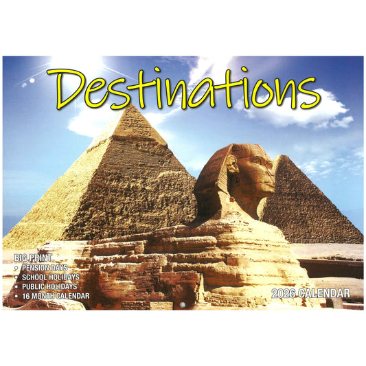 2026 Wall Calendar - Destinations