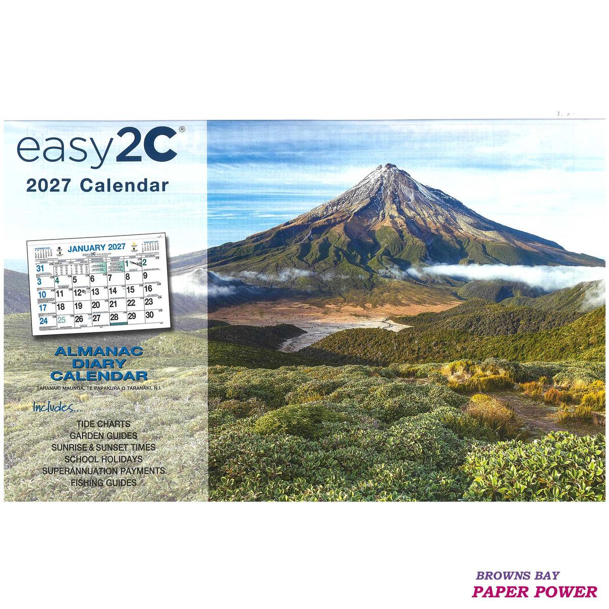 2027 Easy 2C Wall Calendar