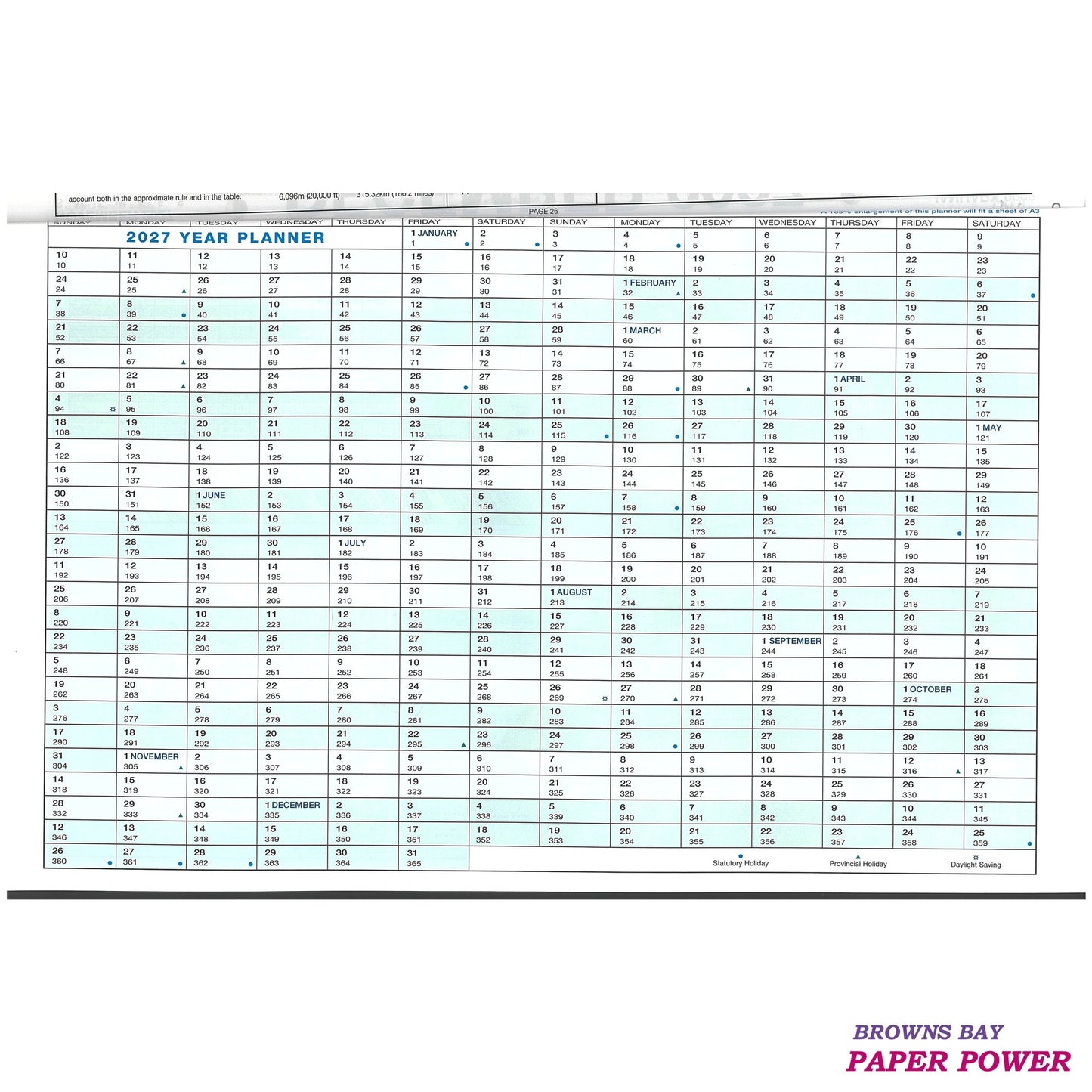 2027 Easy 2C Wall Calendar