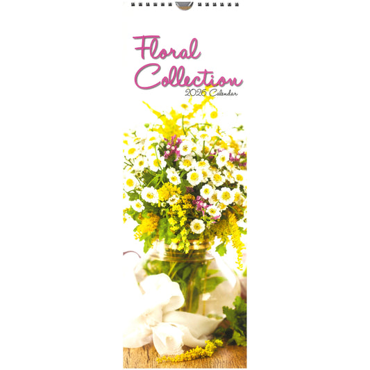 2026 Wall Slim Calendar Floral Collection
