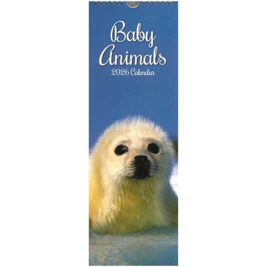 2026 Wall Slim Calendar Baby Animals