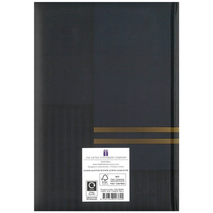 2026 A5 Diary Week to View - Gold Bars