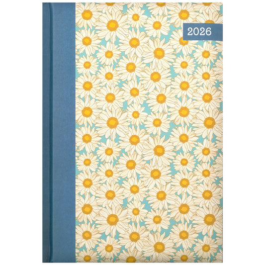 2026 A5 Diary Week to View - Hazy Daisies