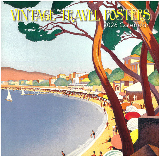 2026 Wall Calendar - Vintage Travel Posters