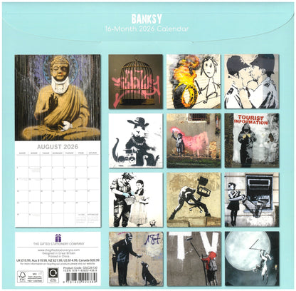 2026 Wall Calendar - Banksy