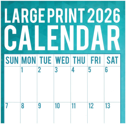 2026 Wall Calendar - Large Print