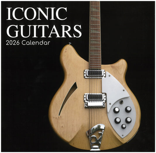 2026 Wall Calendar - Iconic Guitars