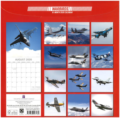 2026 Wall Calendar - Warbirds