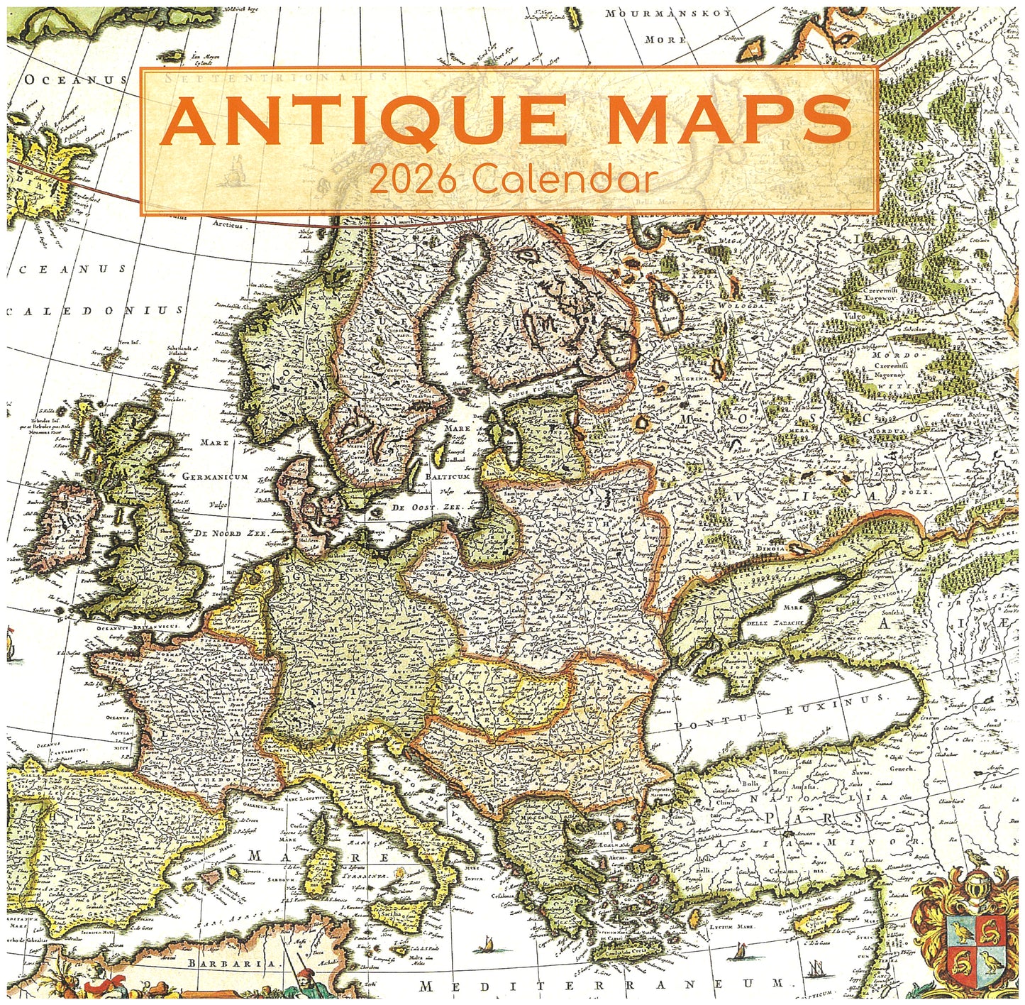 2026 Wall Calendar - Antique Maps
