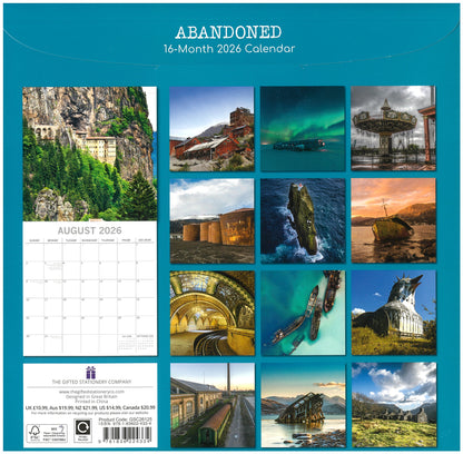 2026 Wall Calendar - Abandoned