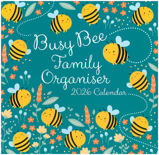 2026 Wall Calendar - Busy Bee Family Organiser