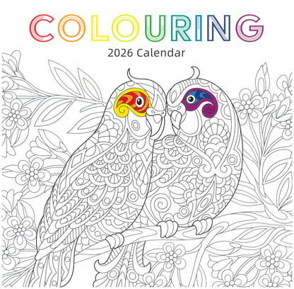 2026 Wall Calendar - Colouring