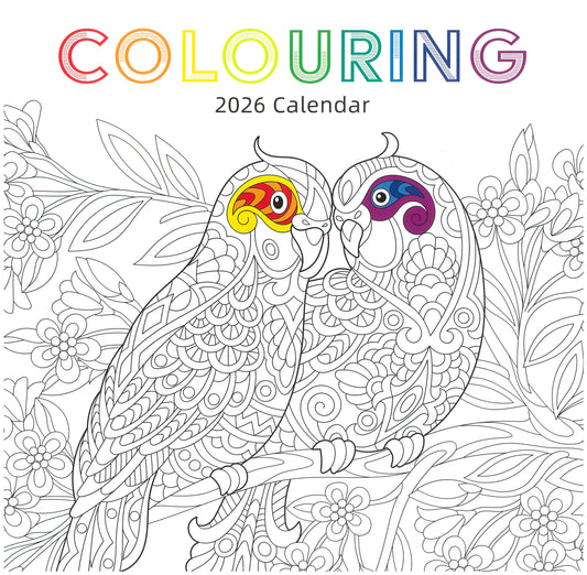 2026 Wall Calendar - Colouring