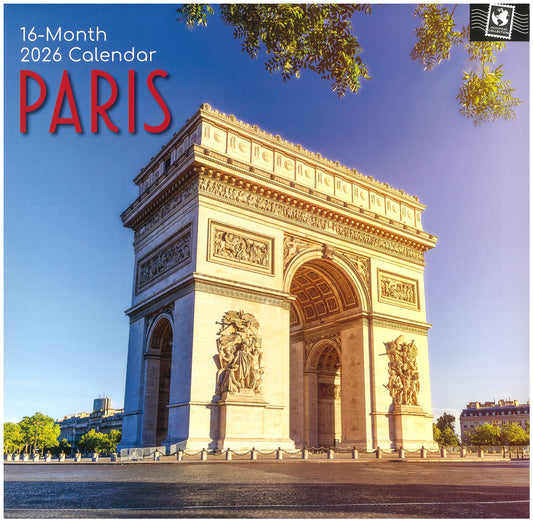 2026 Wall Calendar - Paris
