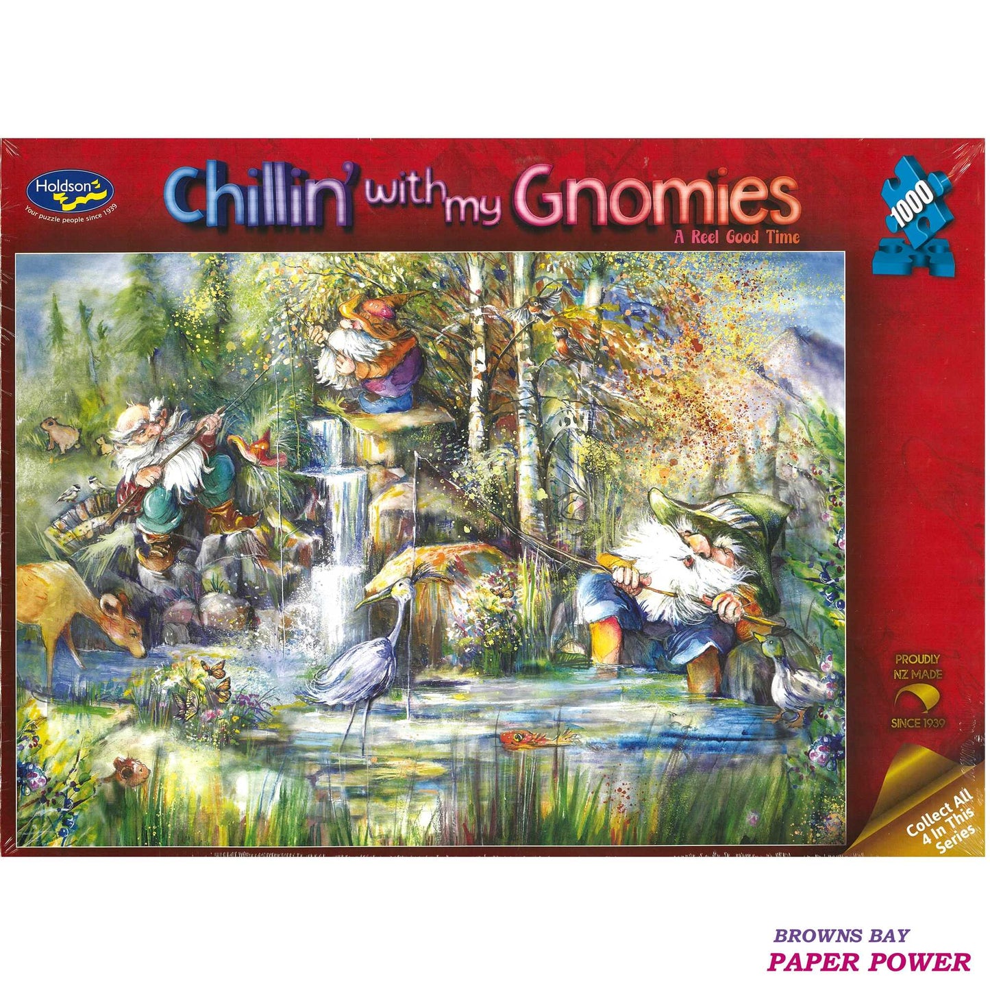 Jigsaw Puzzle 1000 Pcs Chillin' With My Gnomies - A Reel Good Time