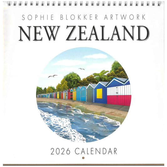 2026 Wall Calendar New Zealand / Spiral Bound