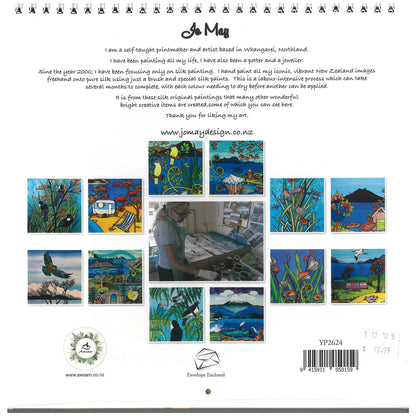 2026 Wall Calendar New Zealand Art Calendar / Spiral Bound
