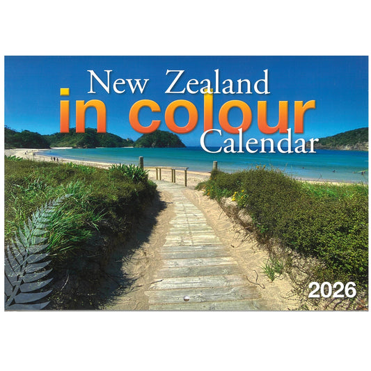 2026 Wall Calendar New Zealand In Colour