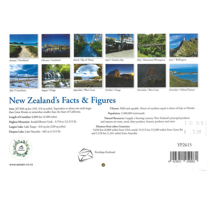 2026 Wall Calendar New Zealand In Colour