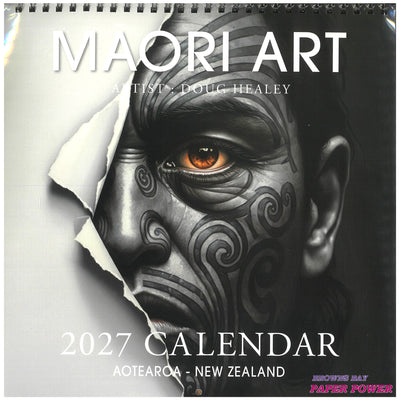 2027 Wall Calendar New Zealand - Maori Art
