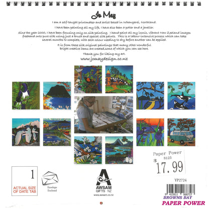 2027 Wall Calendar New Zealand Art - Jo May